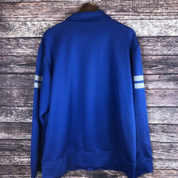 New York Giants‎ NFL NFC Football East Blue Full Zip Track Jacket Pockets Large - Picture 2 of 7